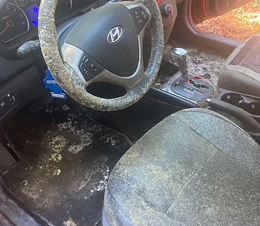 Before interior car detailing and cleaning services