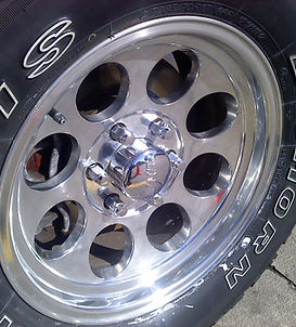 Wheel and tire dye coating